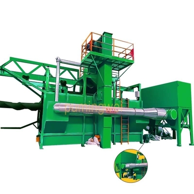 Μεγάλη καθαρότητα μονό σταθμό Wire Rod Coil Shot Blasting Machine με αυτόματο έλεγχο