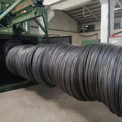 Μεγάλη καθαρότητα μονό σταθμό Wire Rod Coil Shot Blasting Machine με αυτόματο έλεγχο