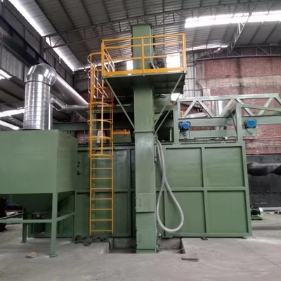 Μεγάλη καθαρότητα μονό σταθμό Wire Rod Coil Shot Blasting Machine με αυτόματο έλεγχο