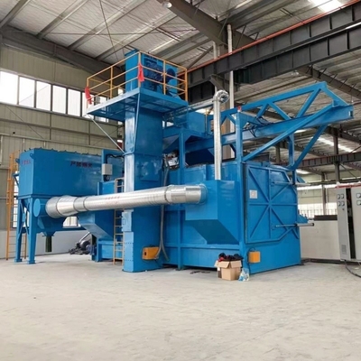 Μεγάλη καθαρότητα μονό σταθμό Wire Rod Coil Shot Blasting Machine με αυτόματο έλεγχο