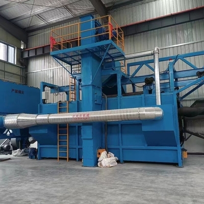 Μεγάλη καθαρότητα μονό σταθμό Wire Rod Coil Shot Blasting Machine με αυτόματο έλεγχο