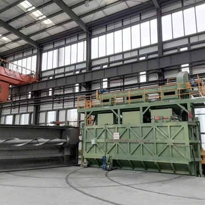 16.8 * 12.4 * 5.8meters Flat Door Disc Wire Blasting Machine Pmw5300 για προσαρμογή