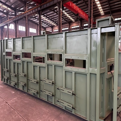 12.5 * 5.5 * 6.4 μέτρα Προσαρμοσμένο διπλό σταθμό Wire Rod Coil Shot Blasting Machine