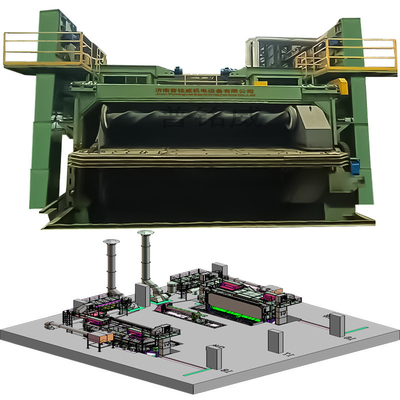 Μία εγγυημένη PMW5500 Wire Rod Coil Shot Blasting Machine με μήκος 5.5m