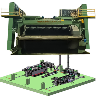 Μία εγγυημένη PMW5500 Wire Rod Coil Shot Blasting Machine με μήκος 5.5m