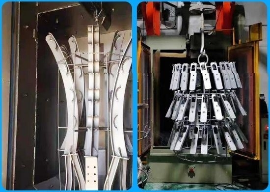 800*1100mm Προσαρμοσμένο Hook Shot Blasting Machine για προσαρμοσμένες λύσεις