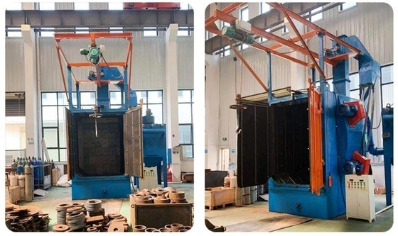 800*1100mm Προσαρμοσμένο Hook Shot Blasting Machine για προσαρμοσμένες λύσεις