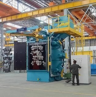 Μηχανή εκτόξευσης με συνεχές πέρασμα από την αλυσίδα μεταφορέα για μικρά αντικείμενα