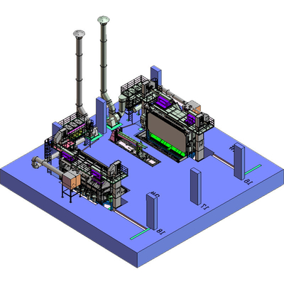Υψηλής καθαρότητας Pmw5500 Wire Rod Coil Shot Blasting Machine με εργαλείο χάλυβα άνθρακα