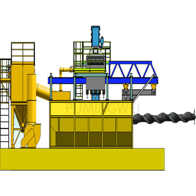 Προσαρμοσμένο Pumingwei Wire Rod Coil Shot Blasting Machine με εύρος καλωδίου από 6,5-42mm