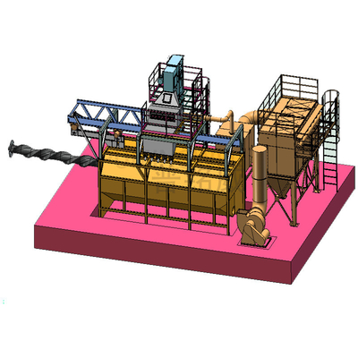 Προσαρμοσμένο PLC Mobile Mandrel Wire Rod Coil Shot Blasting Machine για την απαίτησή σας