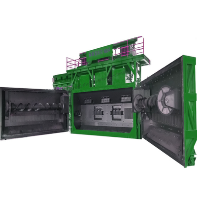Δύο θέσεις κρεμασμένος τύπος κεντήρας Mandrels Wire Rod Coil Shot Blasting Machine