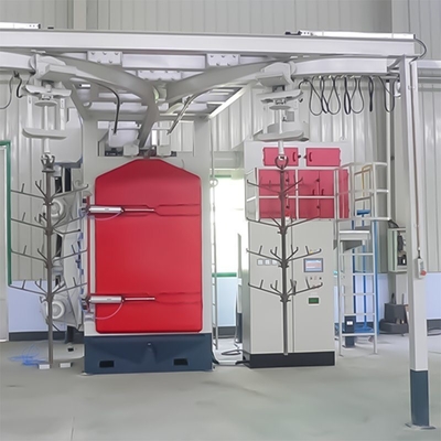 Προσαρμογή Καθαρό σιδηρόδρομο τύπου Hook Hanger Shot Blasting Machine για 2500kg χωρητικότητα