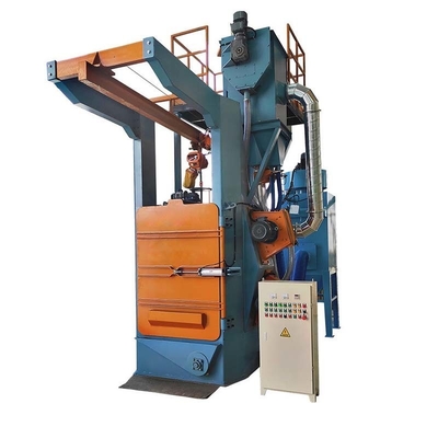 Προσαρμογή Καθαρό σιδηρόδρομο τύπου Hook Hanger Shot Blasting Machine για 2500kg χωρητικότητα