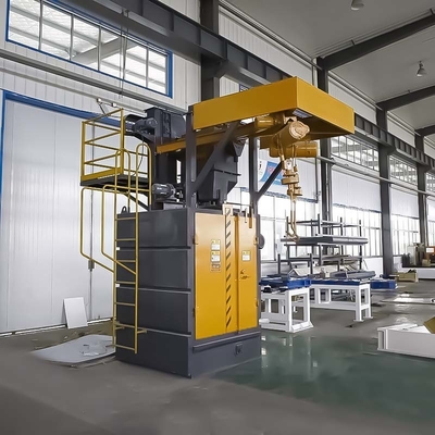 Υψηλής καθαρότητας Rfq Double Spinner Hanger Hook Type Shot Blasting Machine για αποτελέσματα