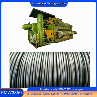 20-40RMB/T Κόστος εκτόξευσης Wire Rod Coil Shot Blasting Machine για διαφορετικές κατηγορίες καλωδίων