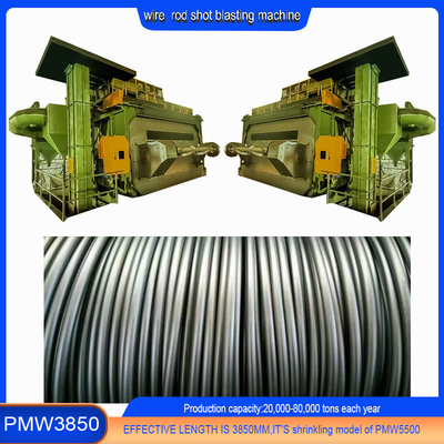 20-40RMB/T Κόστος εκτόξευσης Wire Rod Coil Shot Blasting Machine για διαφορετικές κατηγορίες καλωδίων
