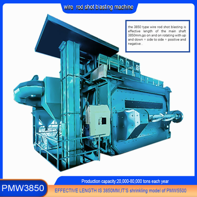20-40RMB/T Κόστος εκτόξευσης Wire Rod Coil Shot Blasting Machine για διαφορετικές κατηγορίες καλωδίων