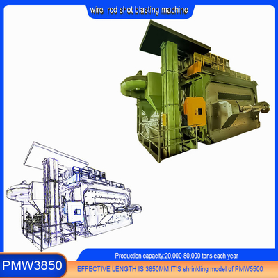 Προσαρμογή Shot Peening Wire Rod Coil Shot Blasting Machine για προϊόντα ελαττωματικού σύρματος