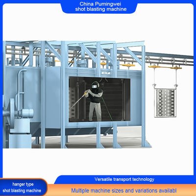 Περνάμε από το μονόραϊλ Hanger Shot Blasting Machine με Mumu Μετά την πώληση Υπηρεσία
