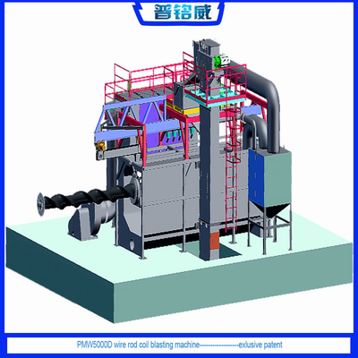 30kw/Set Blast Wheel Power Wire Rod Shot Blasting Machine για βέλτιστα αποτελέσματα καθαρισμού