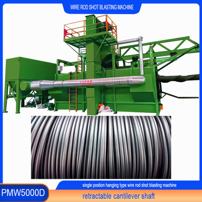 30kw/Set Blast Wheel Power Wire Rod Shot Blasting Machine για βέλτιστα αποτελέσματα καθαρισμού