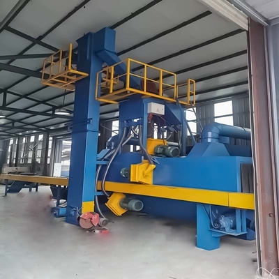 Προσαρμοσμένο Pass Through Conveyor Shot Blasting Machine με κυλίνδρους πλάτος 1500mm