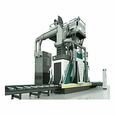 4*11kw Impeller Head Power Crawler Abrator για μεταλλικά φύλλα σε σχεδιασμό κυλινδρικών μεταφορέων