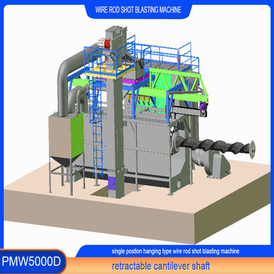 PMW 5000D Wire Rod Shot Blasting Machine για εξατομικευμένες ανάγκες σε 2,8-5,6 δολάρια ανά τόνο