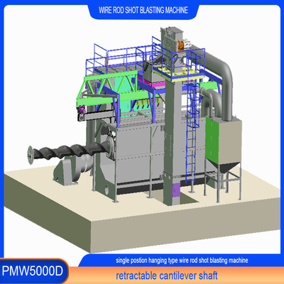 PMW 5000D Wire Rod Shot Blasting Machine για εξατομικευμένες ανάγκες σε 2,8-5,6 δολάρια ανά τόνο