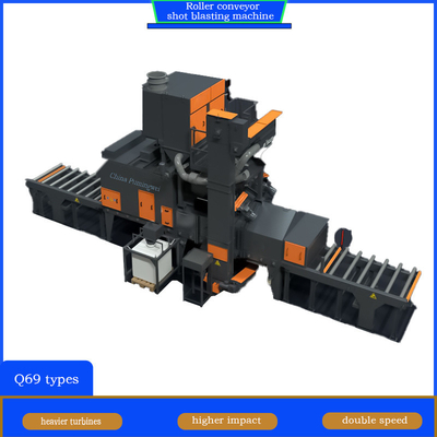 Προσαρμογή Roll Conveyor Shot Blasting Machine με συνεχή διαδικασία εκτόξευσης