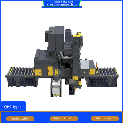 Προσαρμογή Roll Conveyor Shot Blasting Machine με συνεχή διαδικασία εκτόξευσης