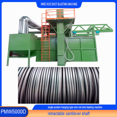 Μπλε και πράσινο συρματόπλεγμα Rod Coil Shot εκρηκτική καθαριστική μηχανή με επιλογή προσαρμογής