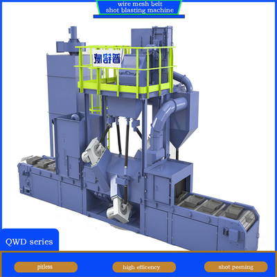 4 Blast Wheel Wire Mesh Belt Shot Blasting Machine for Foundry Remains Elimination (Μετάλλευση απομεινάριων για χυτήρια)