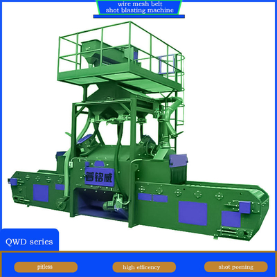 4 Blast Wheel Wire Mesh Belt Shot Blasting Machine for Foundry Remains Elimination (Μετάλλευση απομεινάριων για χυτήρια)