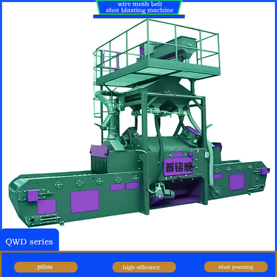4 Blast Wheel Wire Mesh Belt Shot Blasting Machine for Foundry Remains Elimination (Μετάλλευση απομεινάριων για χυτήρια)