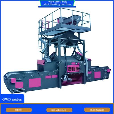 4 Blast Wheel Wire Mesh Belt Shot Blasting Machine for Foundry Remains Elimination (Μετάλλευση απομεινάριων για χυτήρια)
