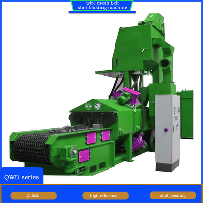 Qwd 80 Wire Mesh Shot Blaster αυτοματοποιημένο και αποτελεσματικά σχεδιασμένο για γραμμή παραγωγής