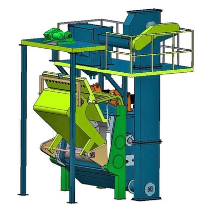 Το Max Single Weight 25kg Rugged Design Shot Blasting Machine για την απομόνωση του αλουμινίου