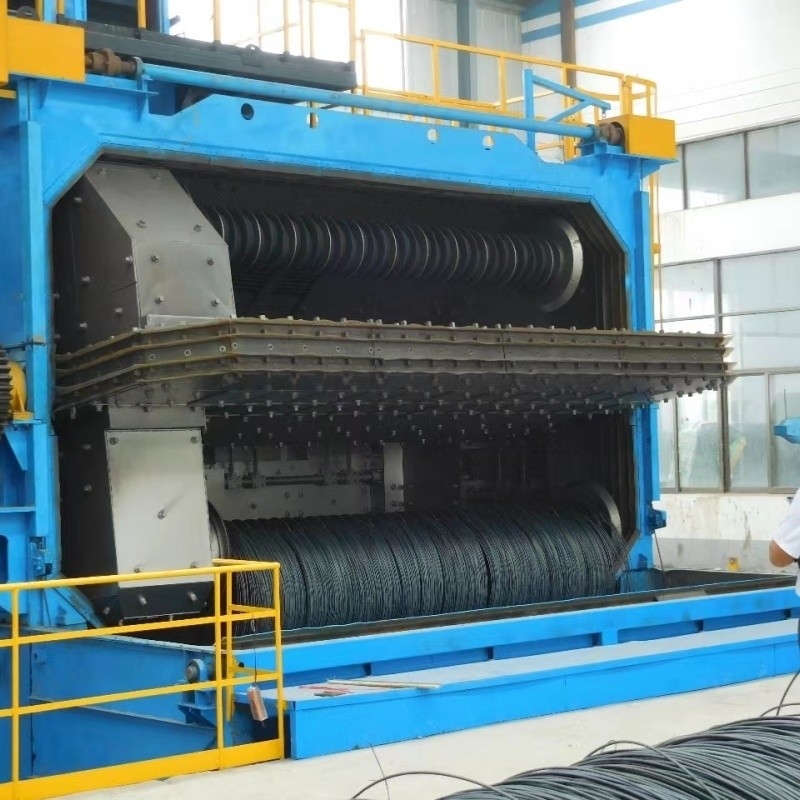 Pmw 3850 Wire Rod Coil Shot Blasting Machine με και απομάκρυνση σκουριάς Κόστος 40-20RMB