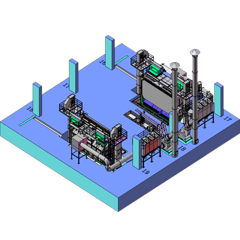 Υπερ ανθεκτική στην φθορά πόρτα Pmw5500 Wire Rod Coil Shot Blasting Machine για εξαιρετικά καθαρό