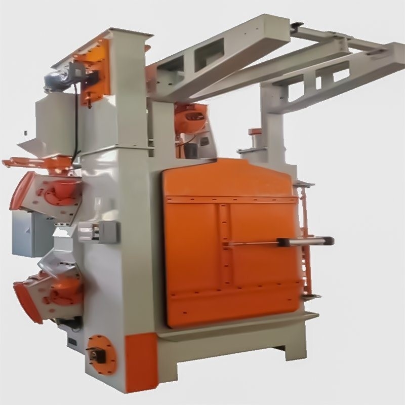Προσαρμογή Καθαρό σιδηρόδρομο τύπου Hook Hanger Shot Blasting Machine για 2500kg χωρητικότητα