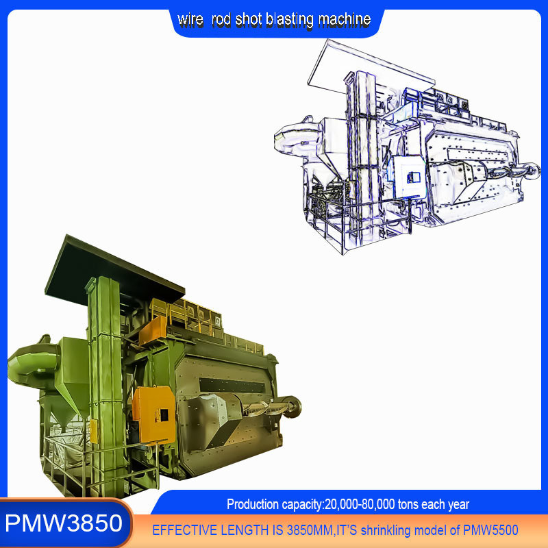 Προσαρμογή Shot Peening Wire Rod Coil Shot Blasting Machine για προϊόντα ελαττωματικού σύρματος