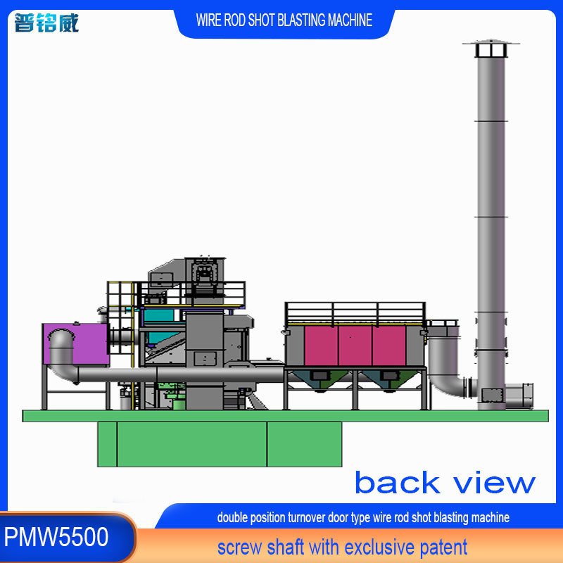 5.5 mm Thin Wire Rolls Wire Rod Coil Shot Blasting Machine με και υψηλή καθαρότητα