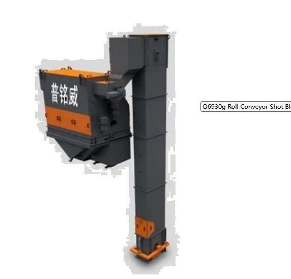 Ενα έτος μετά την πώληση 2024 Roll Conveyor Shot Blasting Machine για χάλυβα δομές