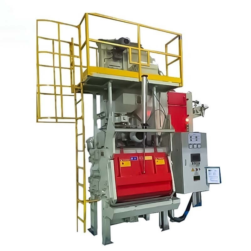 Προσαρμοσμένο Q326 ελαστικό Crawler Tumble Belt Shot Blasting Machine με ρυθμό παραγωγής